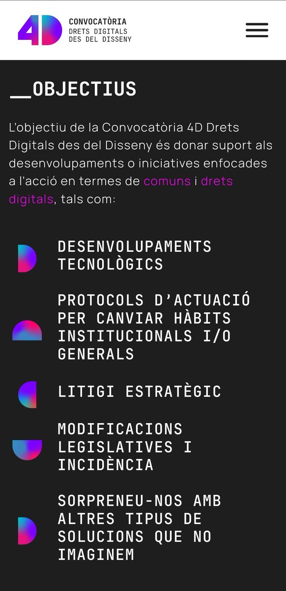 Digitalització Democràtica i Drets comuns Digitals - 4D @puntCAT i @X_net_ convoquen ajuts per a iniciatives en pro d'una digitalització democràtica i que els drets digitals s'apliquin a la governança. Oferim suport econòmic (30.000€) i acompanyament 4d.cat/convocatoria/