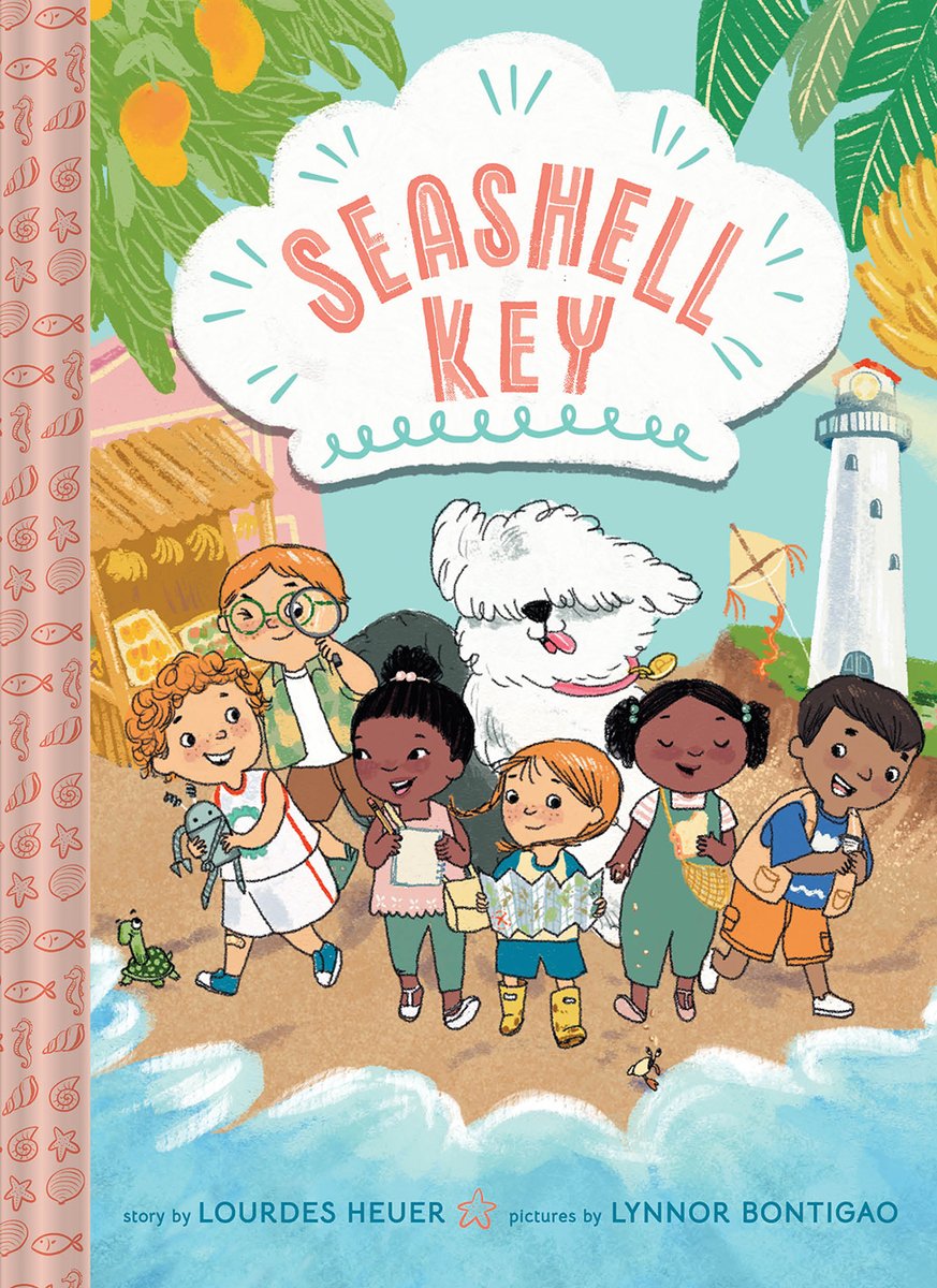 Time for some sunshine! Happy Book Birthday to the first book in the SEASHELL KEY chapter book series illustrated by @lynnorbontigao