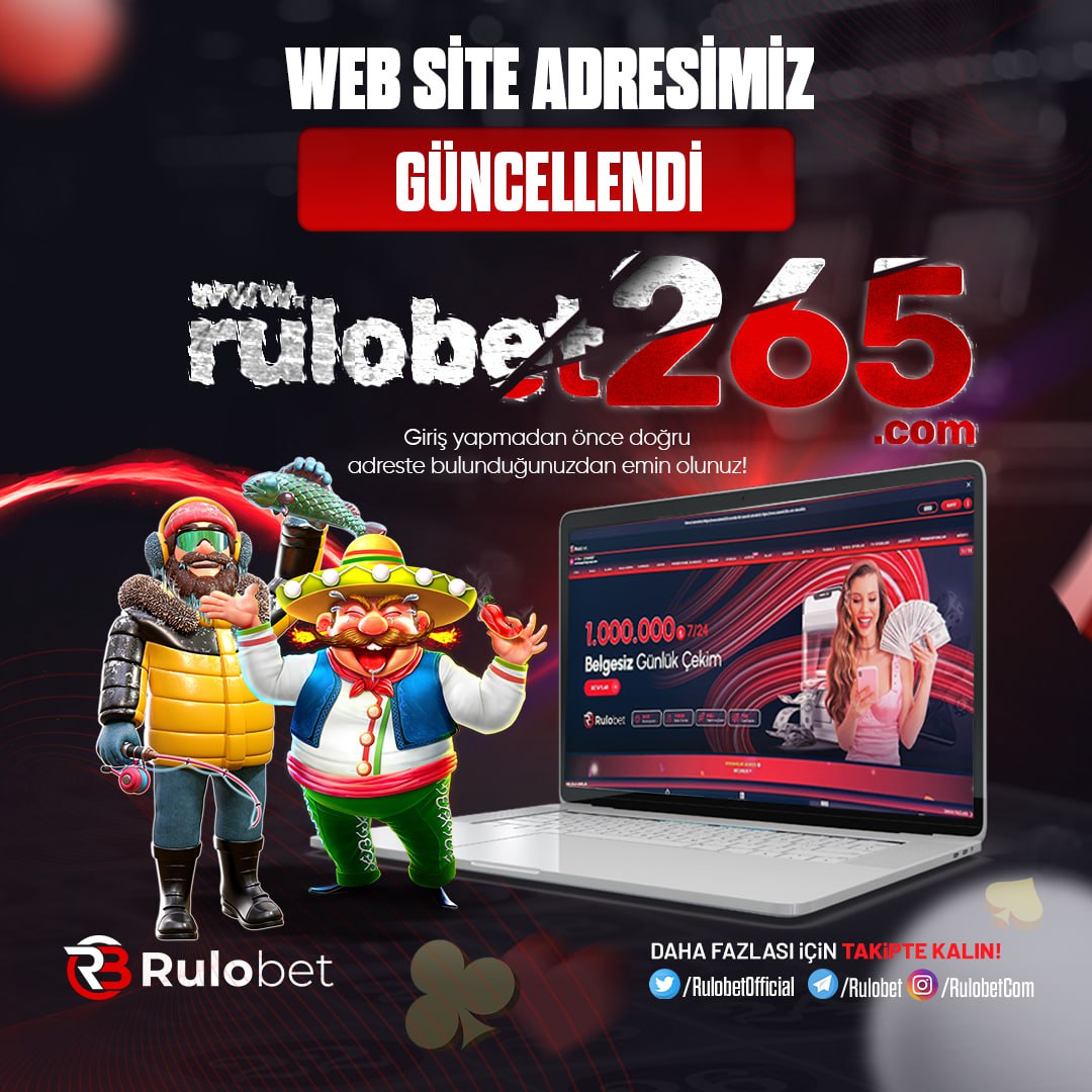 📣 Domain Adresimiz Güncellenmiştir ! Site adresimiz rulobet265.com/tr/ olarak güncellenmiştir. Eğer yeni adres ile siteye giremiyorsan tarayıcı geçmişini temizleyerek tekrar giriş yapabilirsin. Hesap güvenliğinizi üst seviyede korumak için 2FA'yı aktif etmeyi unutmayın!