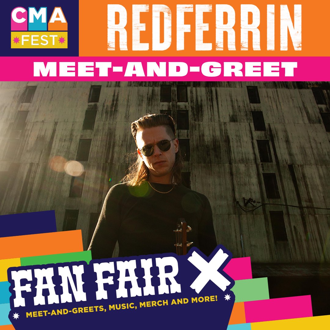 JUST ANNOUNCED! I’m hosting a Meet & Greet at #CMAfest in Fan Fair X on June 9th to support the @CMAFoundation & their mission to shape the next generation through music education 🎶🍎 Tickets & details: CMAfest.com/FanFairX