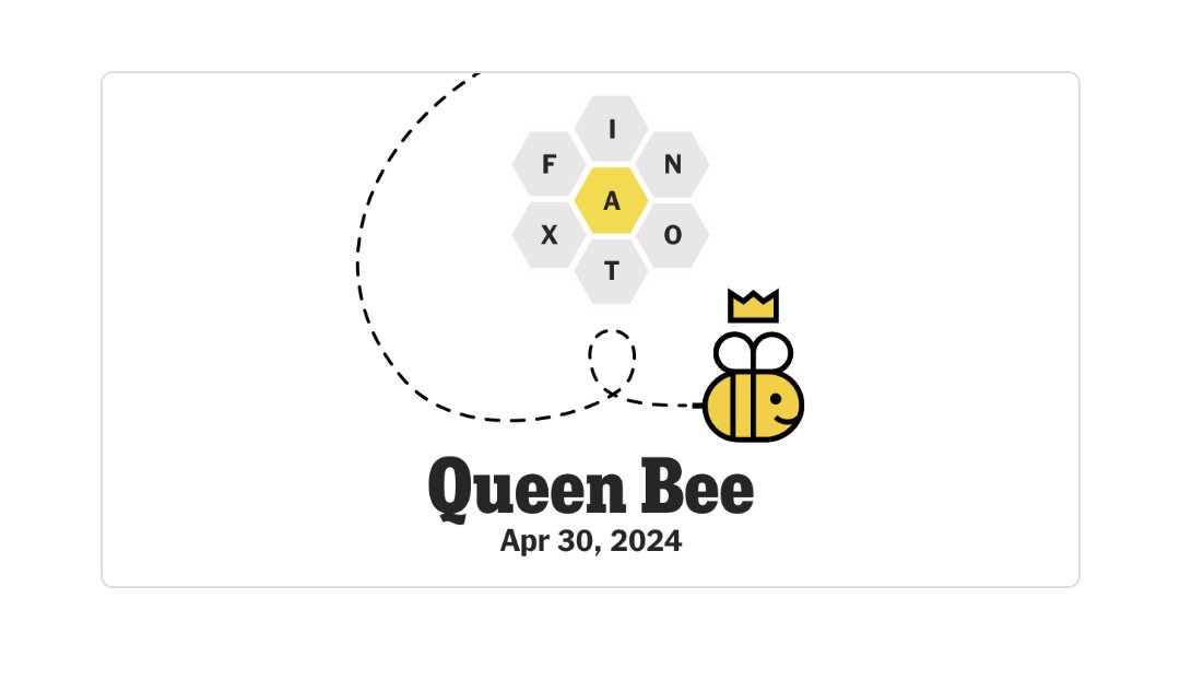 👑 🐝 479 featuring a word to vex  FOXNATION. #hivemind #nytspellingbee