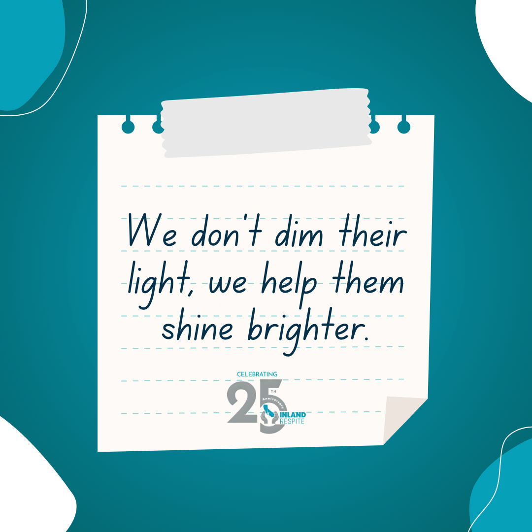 At Inland Respite, we believe in fostering the strengths and talents of every individual.  #LightUpTheSpectrum #AutismStrengths #InlandRespite