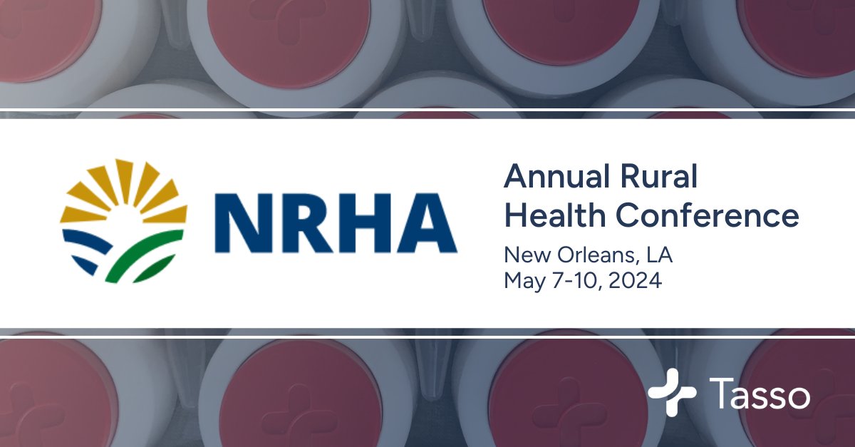 Connect with Tasso at the National @ruralhealth Association Annual #RuralHealth Conference. Contact us today to schedule your consultation: tassoinc.com/contact