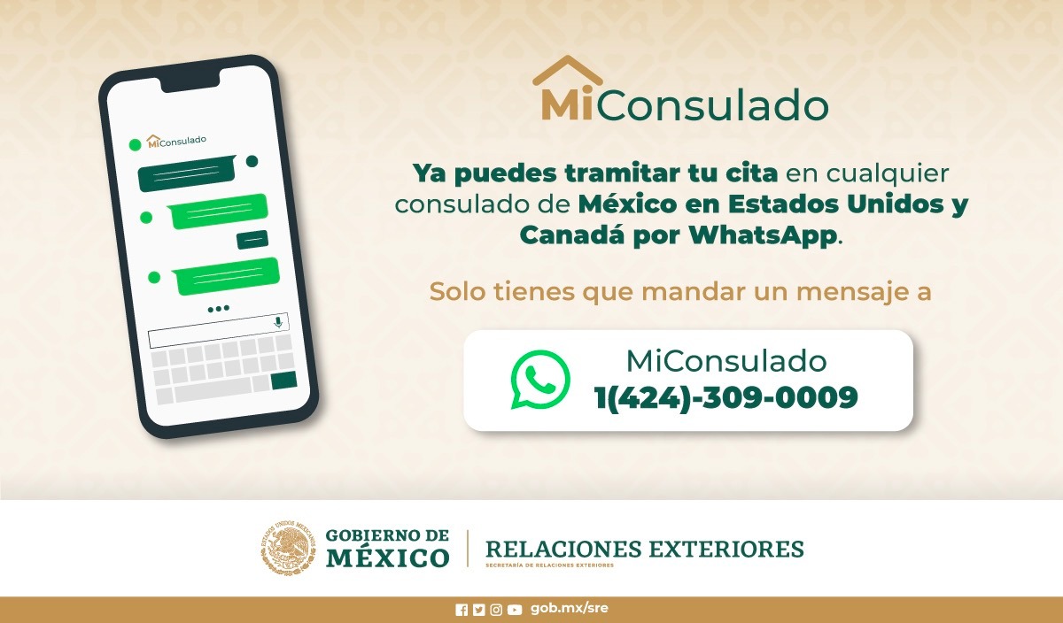 ✅El martes 30 de abril se activaron nuevas citas en el servicio #MiConsulado para que realice su trámite en
@ConsulMexMKE 🇲🇽 Recuerde que las citas son gratuitas e intransferibles. No arriesgue sus datos personales con terceros que ofrezcan programarlas #AcércateATuConsulado