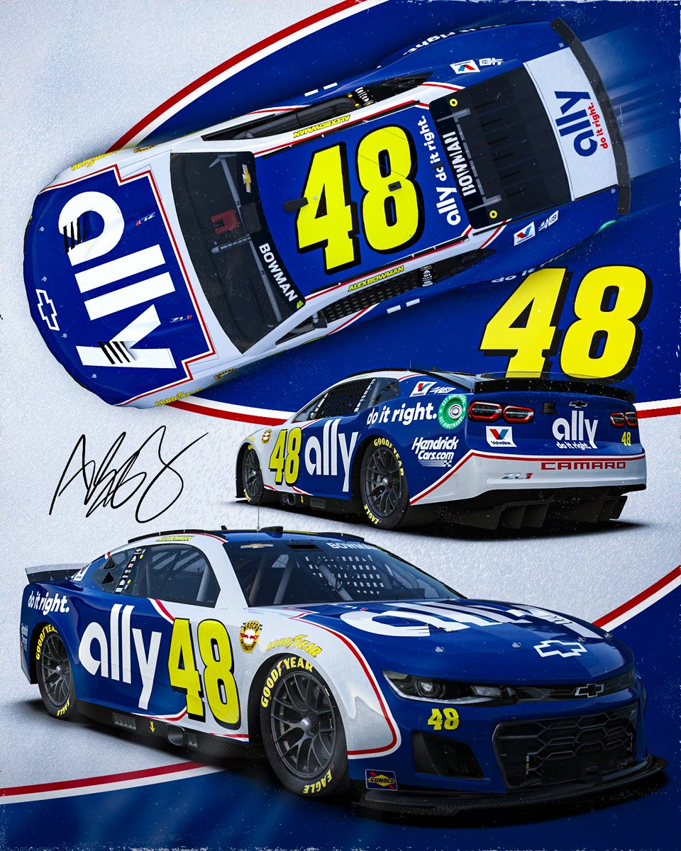 Alex Bowman's Jimmie Johnson Darlington throwback scheme