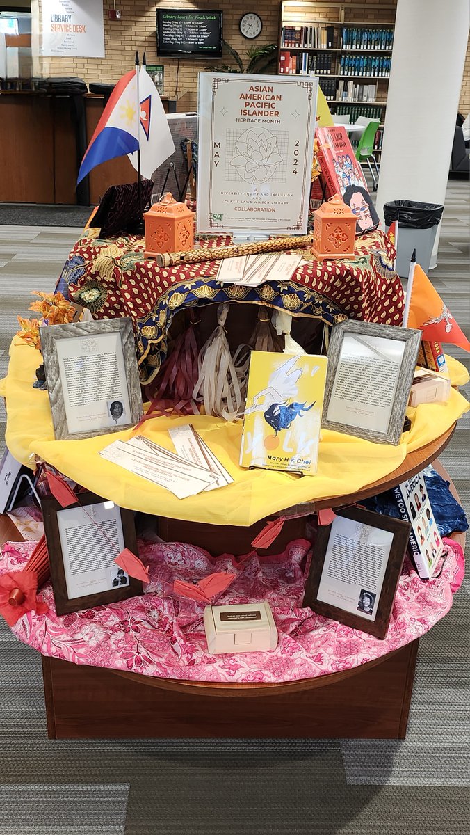 Come by and grab a book from Asian American and Pacific Islander Heritage month. Made in collaboration with Diversity, Equity, and Inclusion @MissouriSandT. #AAPIHeritageMonth #sandtlibrary