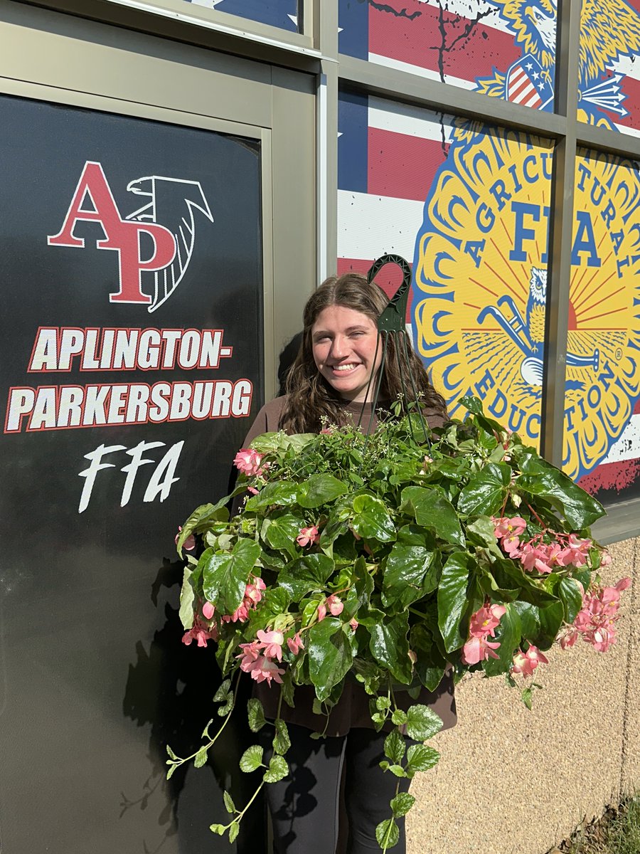 A beautiful sunny morning calls for some beautiful hanging baskets! The Hort students have worked INCREDIBLY hard in the greenhouse. The pictures do not do these baskets justice! The FFA Falcon Growers is now ONE week away! We're excited to see everyone May 8th-10th from 3-7pm!