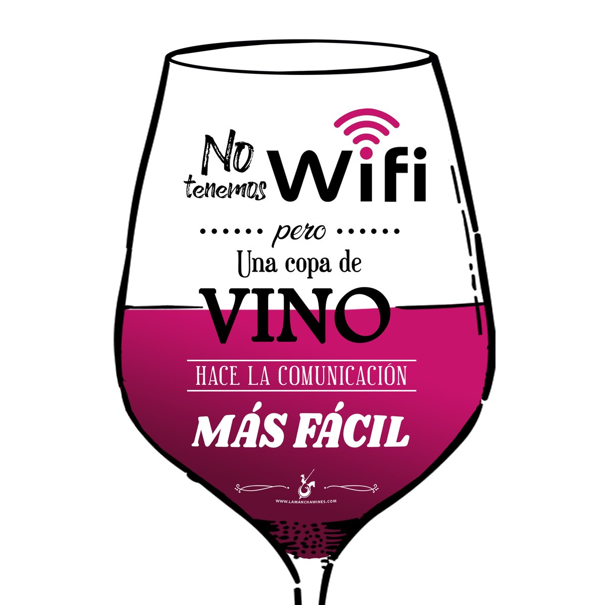 No tenemos #WIFI pero una copa de vino hace la comunicación 🎙 más fácil 🍷
.
Vamos a por el primer fin de semana de mayo con muy buen humor ✅
.
#vinodelamancha #vinoyhumor #DOLaMancha #winelover #vinosdecalidad #vinosdealbacete #vinosdeciudadreal #vinosdecuenca #vinosdetoledo