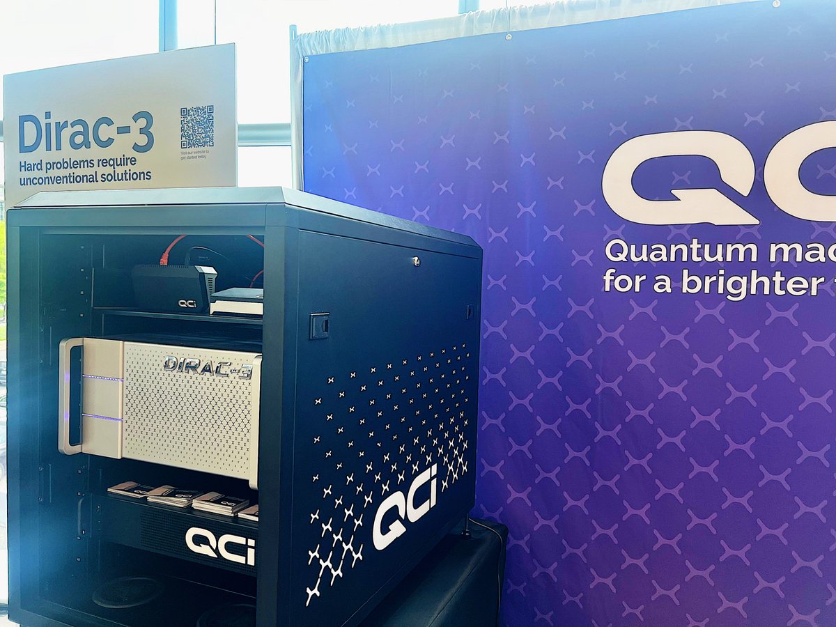 Looking back at a successful two days at @QuantumTech_ USA last week! Our team had the opportunity to showcase our latest entropy quantum computer, Dirac-3, and enjoyed the inspiring conversations held with those across the quantum ecosystem. 
#QuantumTech2024 #QT24 #Quantum