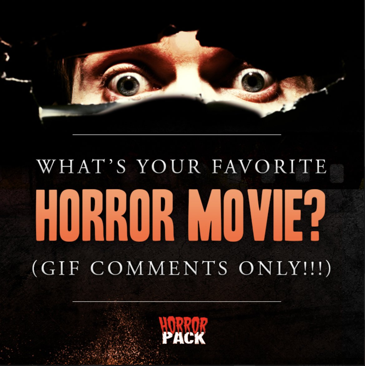 What's your favorite horror movie? (GIF comments only!!)