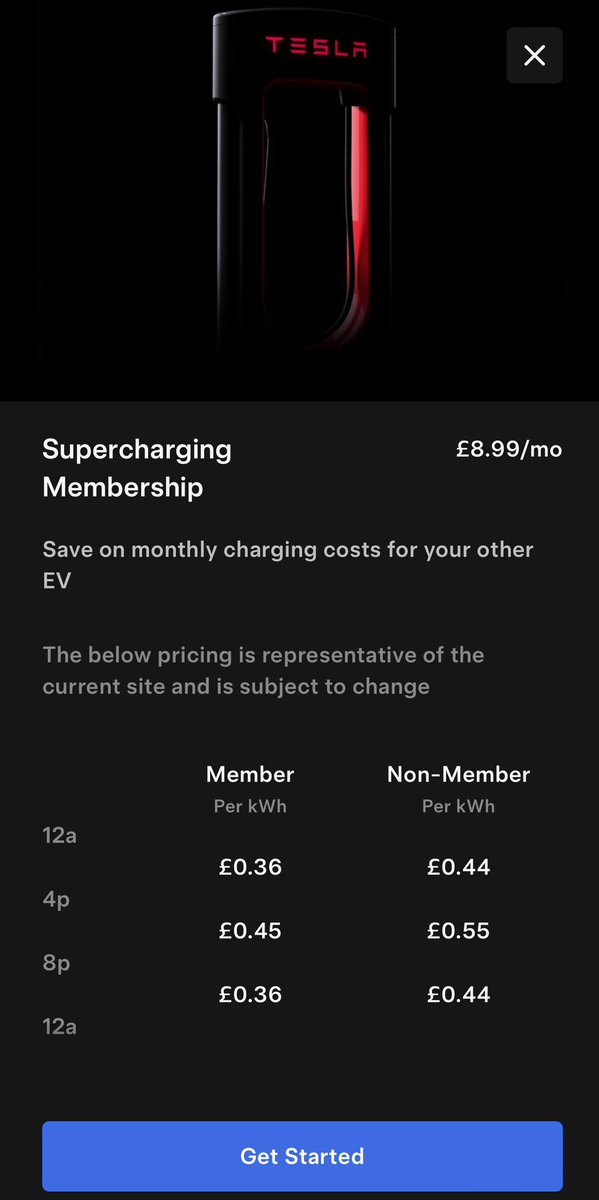 PeoplesTariff's tweet photo. @snacksEV After @newt7215 posted this morning about @TeslaCharging expanding I’ve decided to ditch my £8 a month boost to @joinbonnet to get @ChargePointnet at 49p/kwh it seems Tesla at £8.99 is better value & will be helpful all over Europe too for #EV6000 on 1/6/24 30 capitals in 90 days https://t.co/kWRpx1GIlC