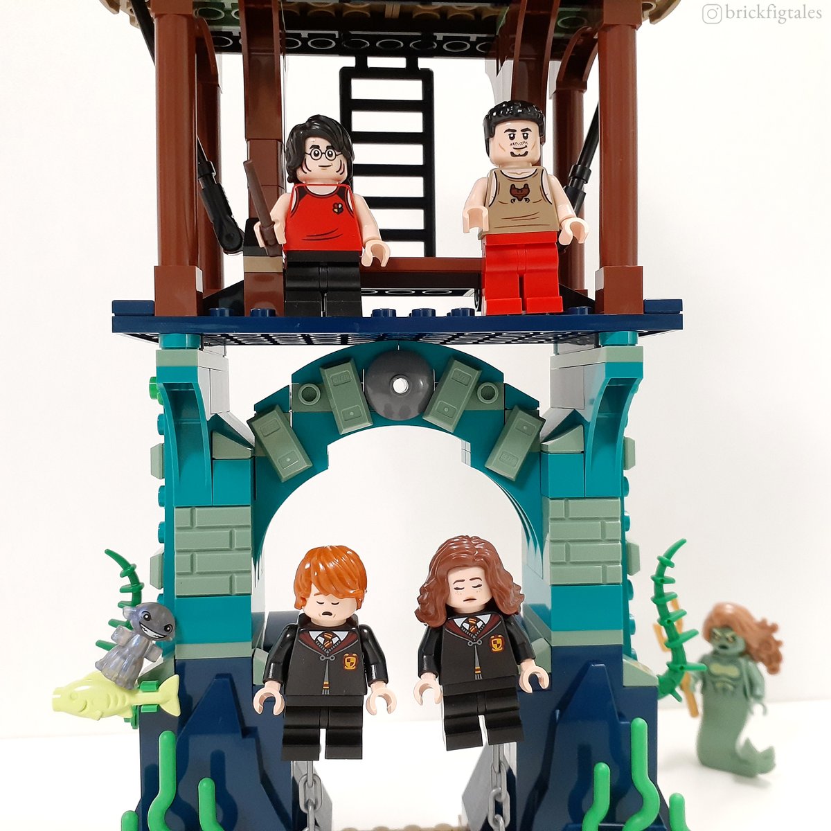 Triwizard Tournament: The Black Lake

Let the second task of the Triwizard Tournament begin! Photo of Harry and Viktor about to jump off the stands to go rescue Ron and Hermione from the Merpeople.

#LEGO #HarryPotter #RonWeasley #HermioneGranger #ViktorKrum #Hogwarts