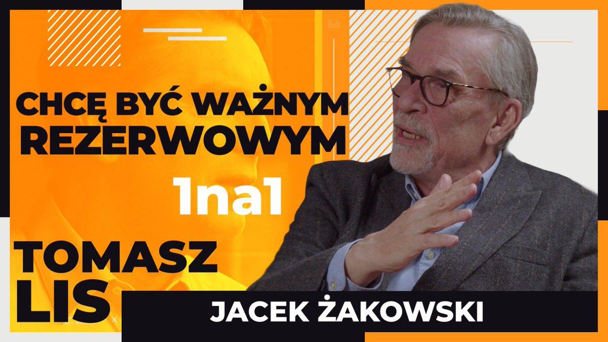 O 20 Jacek Żakowski. 
Chcę być ważnym rezerwowym | Tomasz  Lis 1na1 Jacek Żakowski youtu.be/_8GIgkrgZIQ?si… przez @YouTube