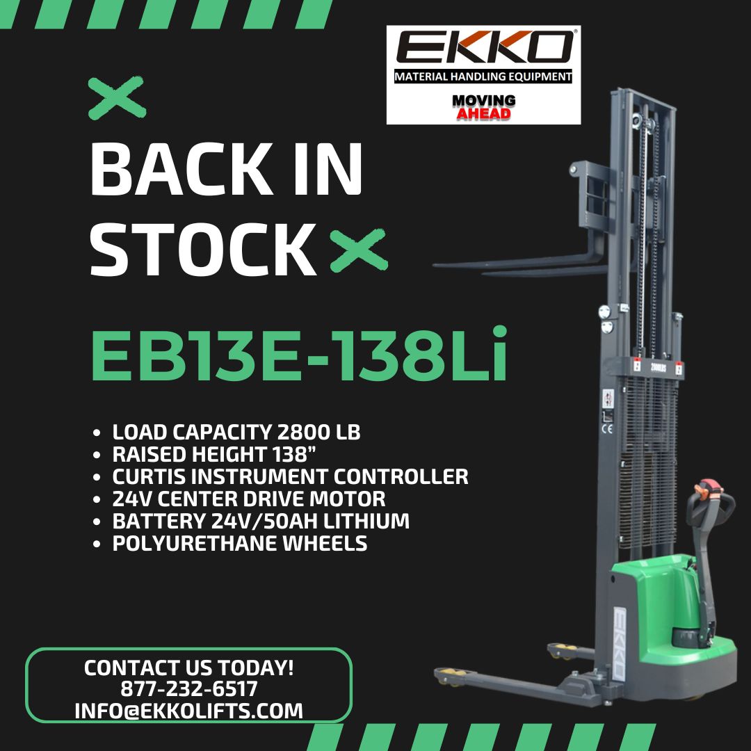 EKKOlifts's tweet image. Back in stock! Get yours while they last!
ekkolifts.com
info@ekkolifts.com
877-232-6517
#EKKO #StraddleStacker #Forklift #Warehouse #MaterialHandling
