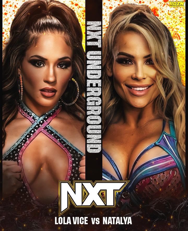 Tonight The BOAT @NatbyNature and The Latino Heat @lolavicewwe will make History tonight in the first ever women's underground match and I can't wait to watch it #WWENXT