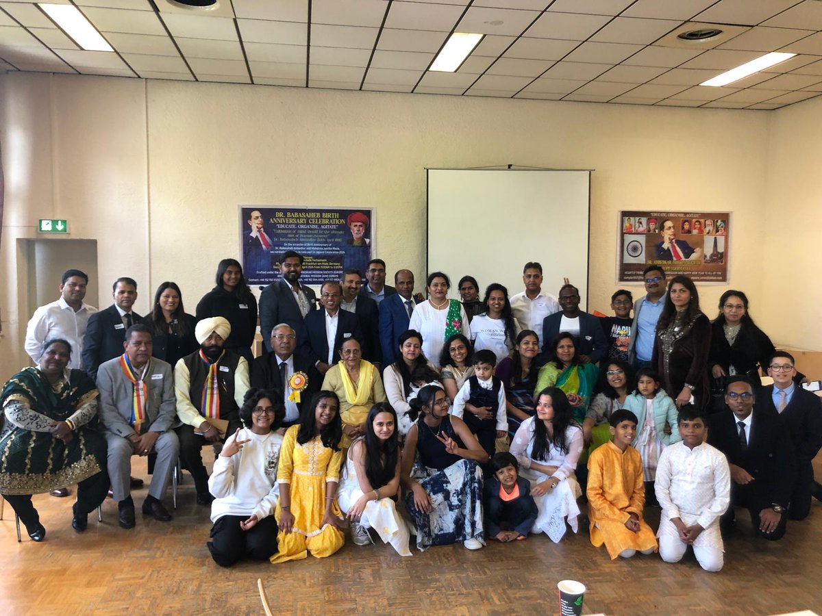 CG @mubarakbs attended birth anniversary of Baba Saheb Dr B R Ambedkar at Saalbau TSG-Halle Fechenheim, Frankfurt celebrated by Dr Ambedkar Mission Society (Europe), Germany. CG thanked the entire team for organizing the event and extended his best wishes. @MEAIndia @MSJEGOI