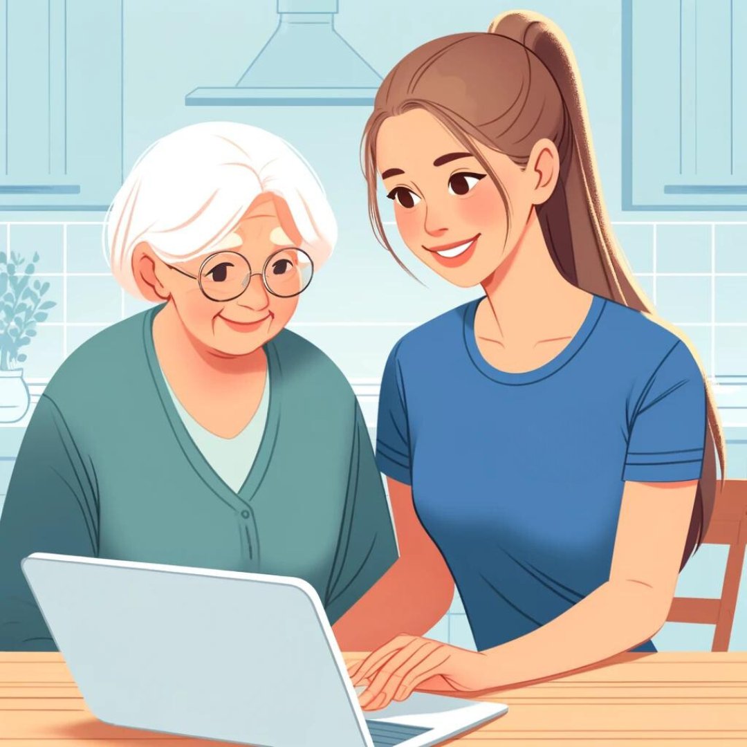 Connecting with #BabyBoomers & #Seniors is both important and rewarding. 🌟 Ready to help bridge the digital divide? Show your loved ones the wonders of the tech world and make every day a learning adventure! 🌐💡 Start today!