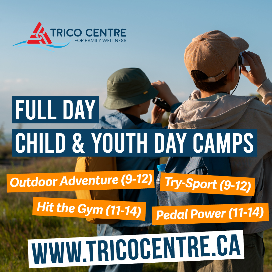 Hey parents! Looking for the perfect summer adventure for your 9-14 year olds? Look no further! Our day camps offer an array of activities tailored to each camper's interests - and swimming sessions are included each week! Register today: tricocentre.ca/register #yyc #summer