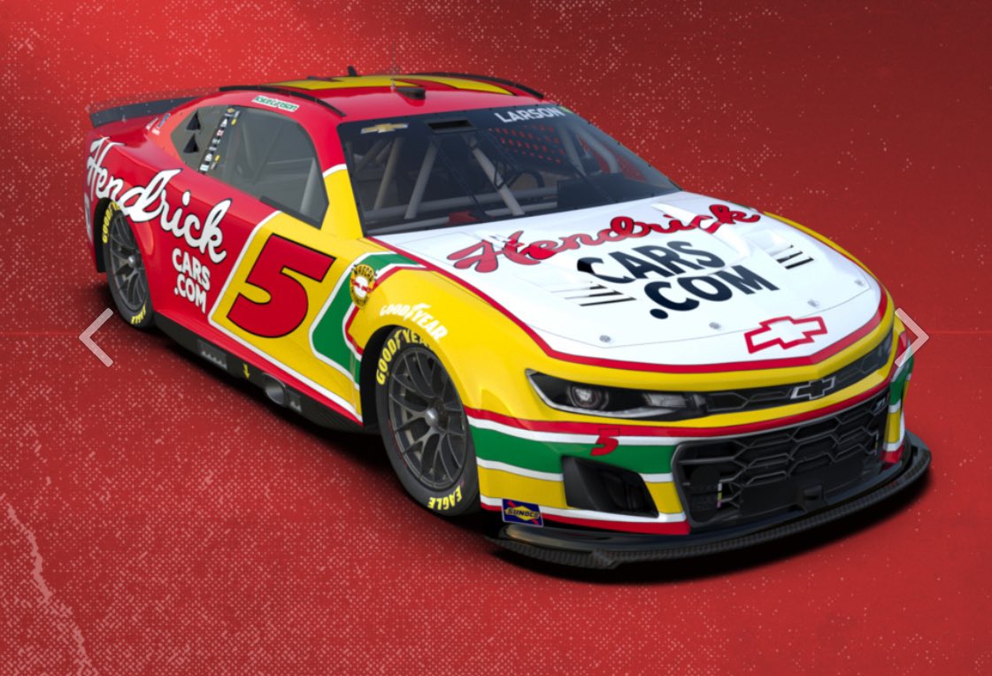 Hendrick Motorsports won Throwback Weekend by a mile. It’s not even close. Byron’s hasn’t been announced but it looks to be Jeff Gordon’s 2009 DuPont ride. 🔥