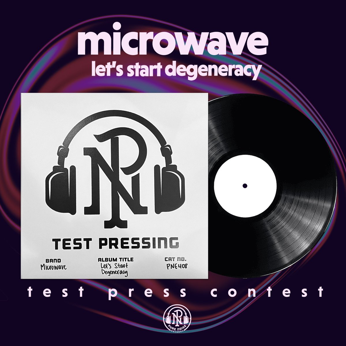 Enter to win a @microwaveatl ‘Let’s Start Degeneracy’ test press! Hit the link below to enter, winner will be chosen Tuesday, May 7th. toneden.io/purenoiserecor…