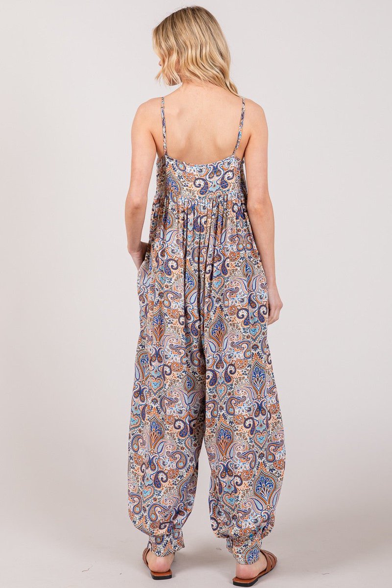 SAGE + FIG Full Size Multi Paisley Print Sleeveless Jumpsuit Available for purchase at americasswag.com/products/sage-… #dress #dresses #fashion #shopping #clothes #outfit #gown #dressup #dressadict #style #dressimport #dressedup #dressesonline #dresslover #instadresses #instadress