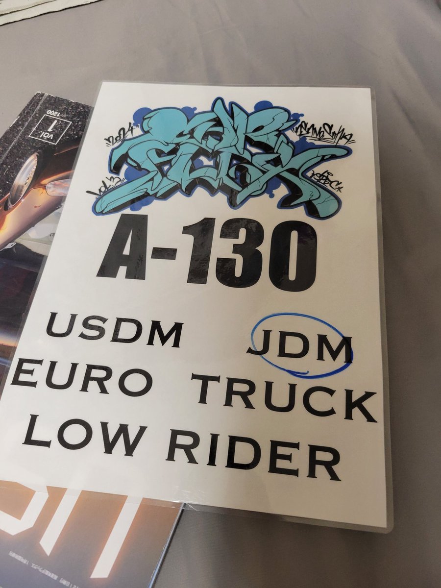 カーフリ、今回はエントリー番号のラミネートつきだった。台数分の450枚あまり手作業だとしたら、とてつもない労力だった事は想像に難くない。
本当にありがとうございました。
#CarFlix3