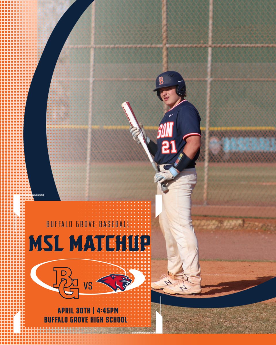 BG Baseball (@bgbaseball_1973) on Twitter photo Buffalo Grove 11-10 (6-3)
vs.
Conant 15-4 (7-2)
⏰- 4:45pm
🏟️-BGHS
☀️- 72°
JV at Conant HS
F/S home vs Conant
<a href="/BGBisonAD/">Buffalo Grove Athletics</a> Buffalo Grove 11-10 (6-3)
vs.
Conant 15-4 (7-2)
⏰- 4:45pm
🏟️-BGHS
☀️- 72°
JV at Conant HS
F/S home vs Conant
<a href="/BGBisonAD/">Buffalo Grove Athletics</a>