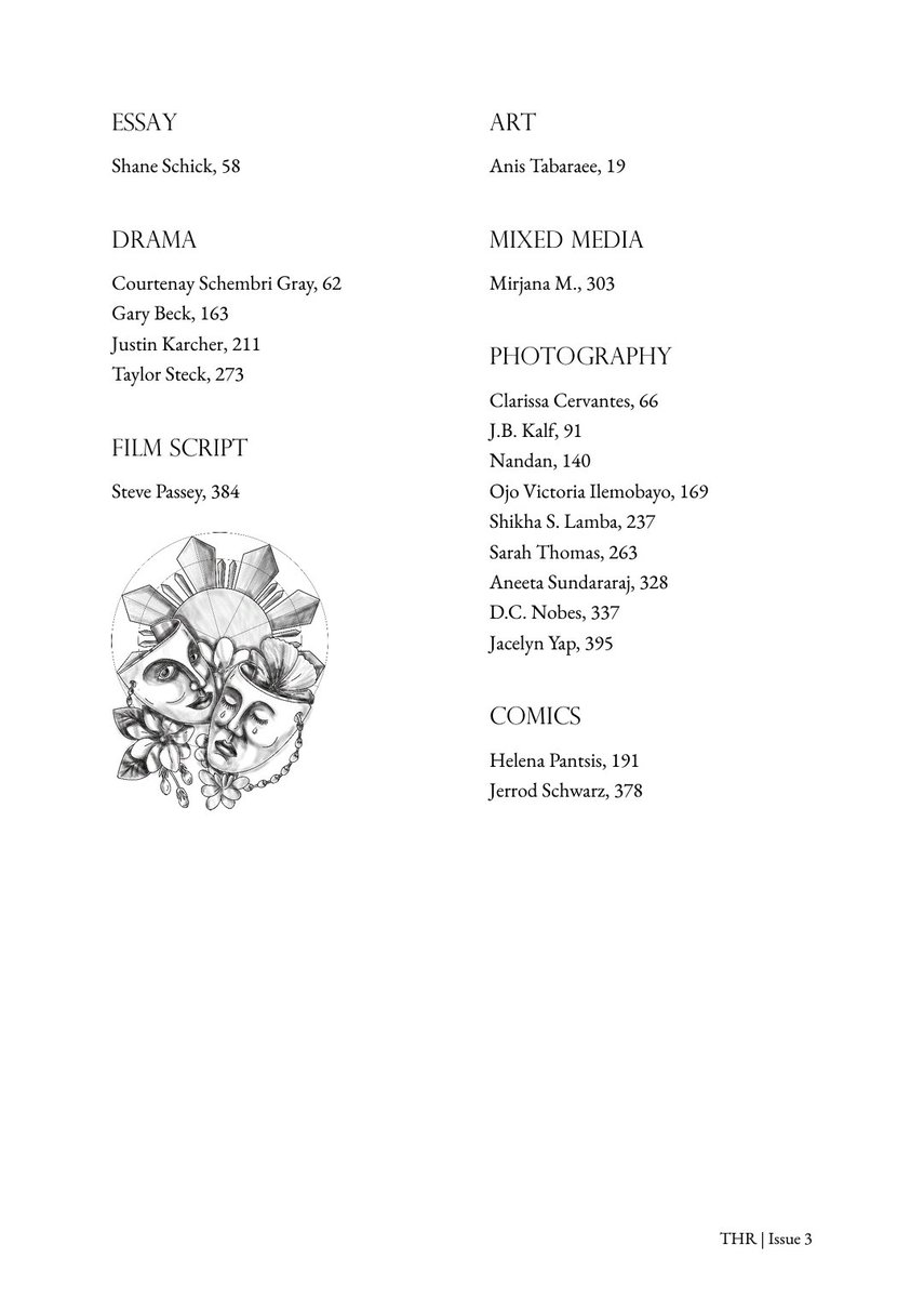 Issue 3 Table of Contents