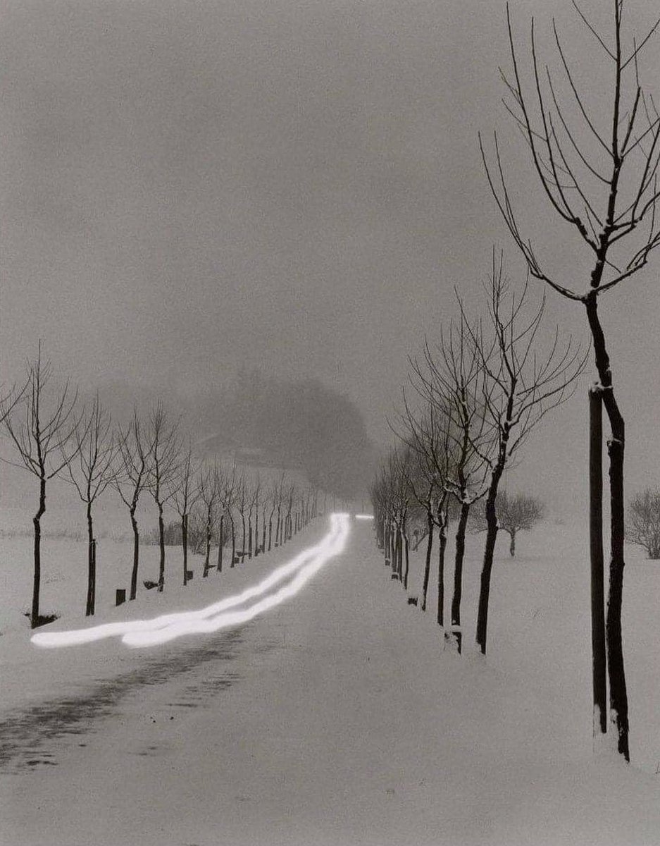 Peter Keetman. Evening Road near Bernau, 1956.