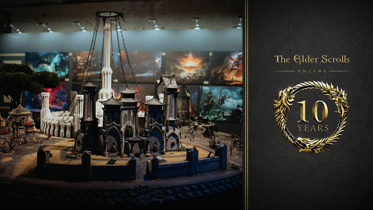 You might have caught the incredibly detailed White-Gold Tower diorama on display at the #ESO10 Celebration in Amsterdam. Get a closer look at this marvelous creation and its construction. beth.games/3y8gNdR