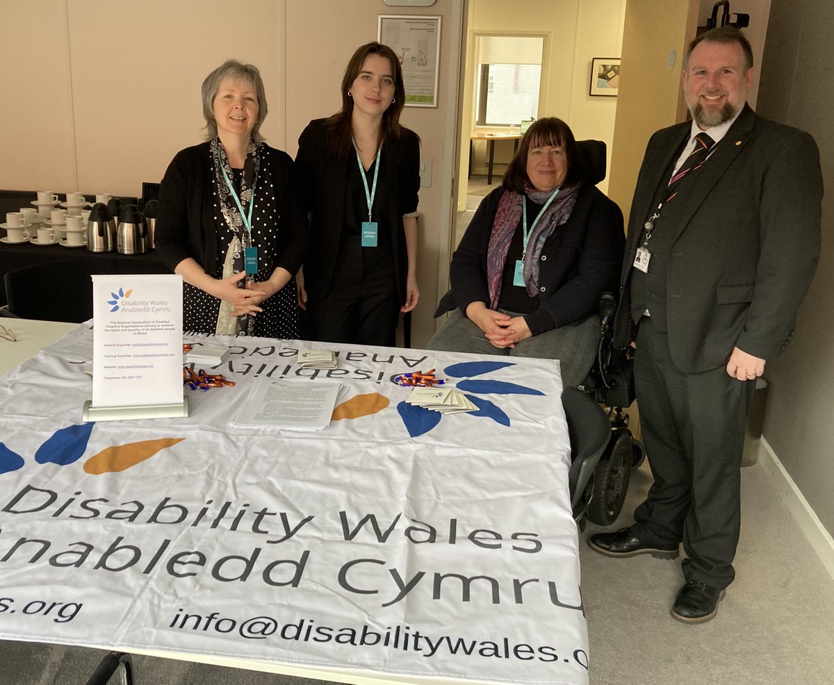 Many thanks @PeredurPlaidAS for hosting @DisabilityWales briefing event at Ty Hywel about Welsh Government proposals to increase the maximum weekly social care charge. Great to be joined by member Amanda Say @TafTorfaen to explain the impact of charging