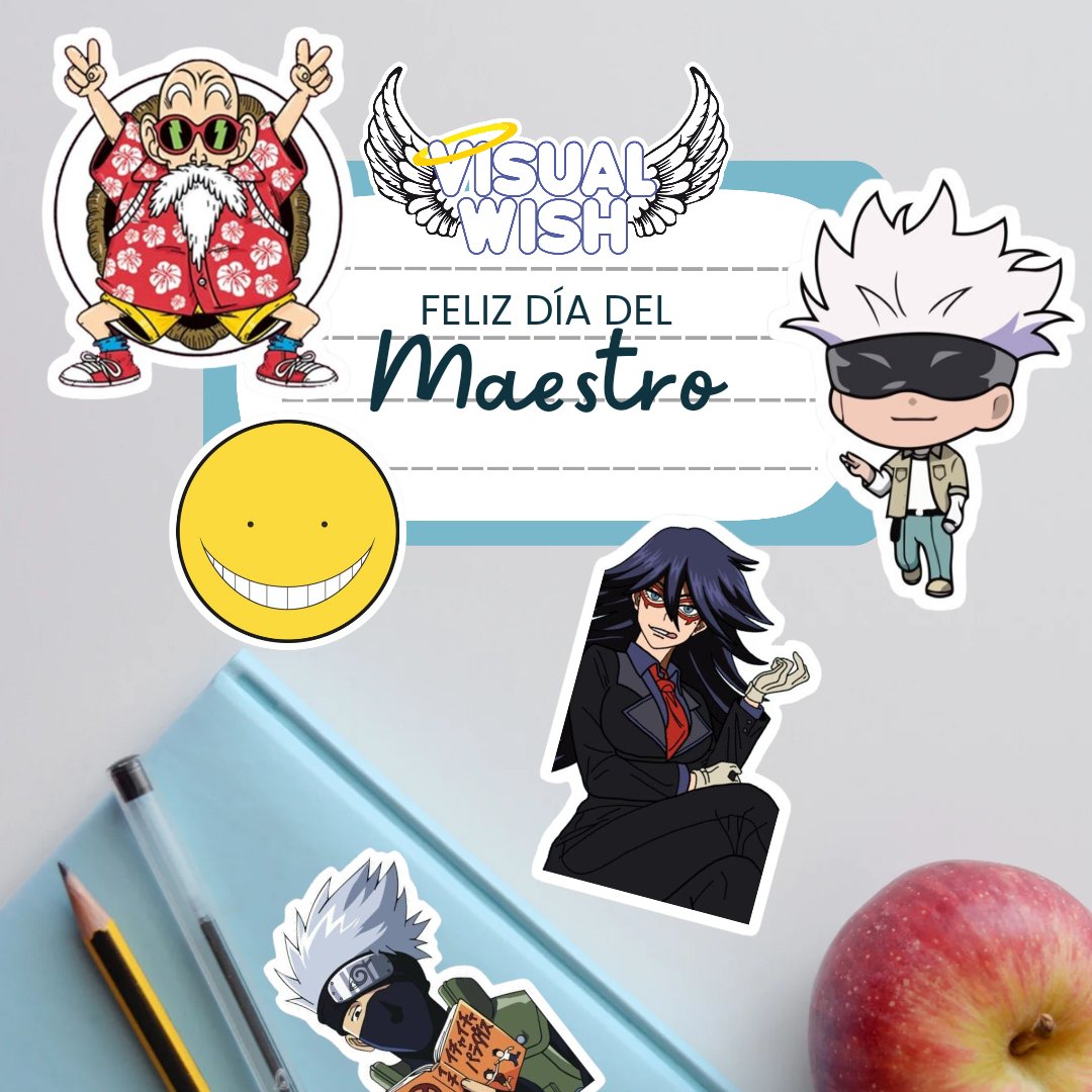 Visual Wish desea un muy feliz día a todos los queridos maestros! 🍎✨