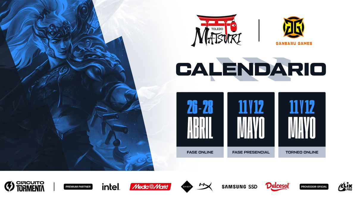 ¡La Gran Final presencial de #ToledoMatsuri es muy pronto! El fin de semana del 11 y 12 de mayo, se enfrentarán @TeamGMask y @AncestorsG⚡ ¿A quién vemos por la parada de @Toledo_Matsuri y @ganbaru_games?👀