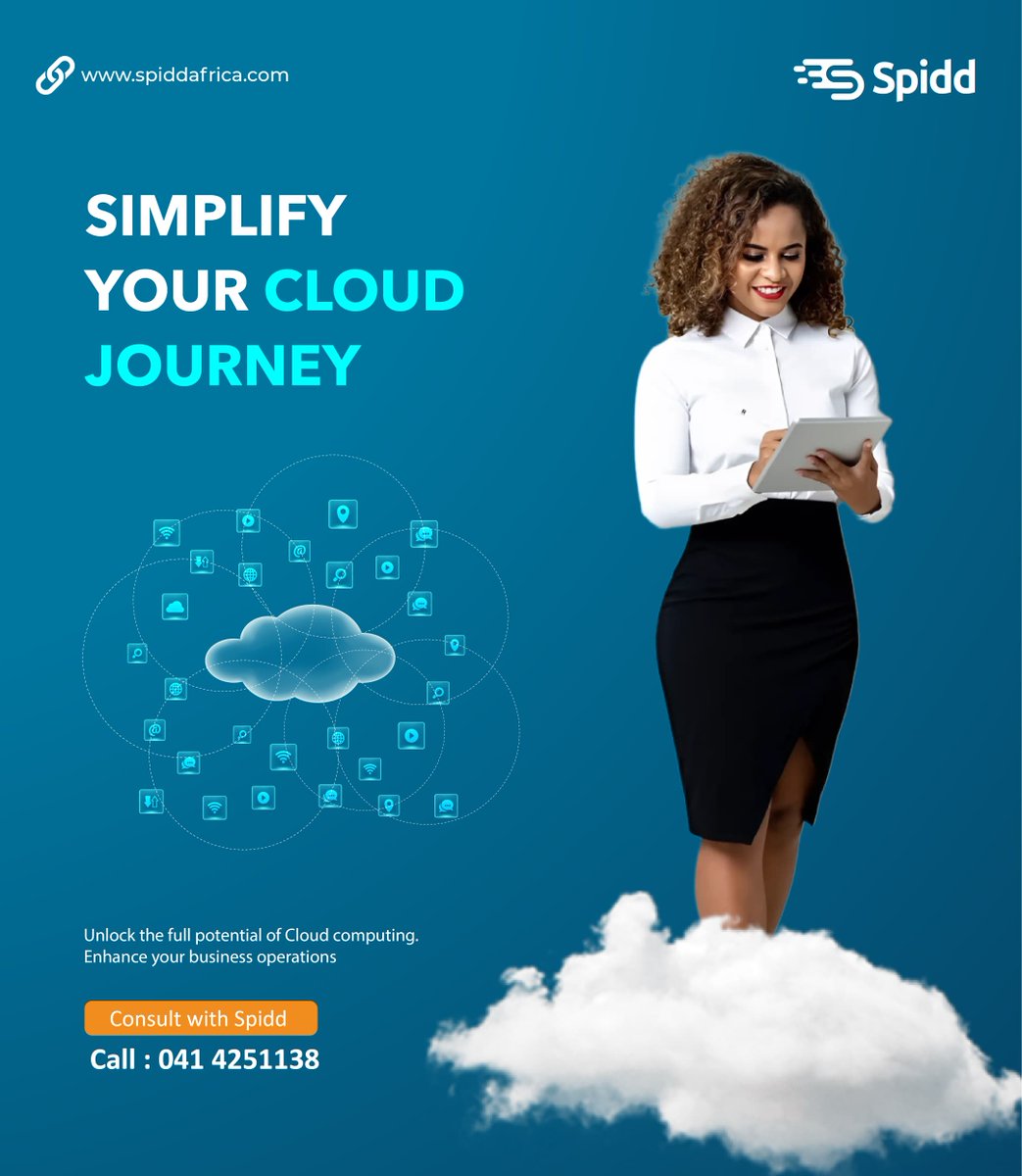 Unlock your business potential with Spidd's cloud services! Seamlessly deploy in any cloud environment. Visit spiddafrica.com or call 0414251138. #CloudComputing #BusinessGrowth