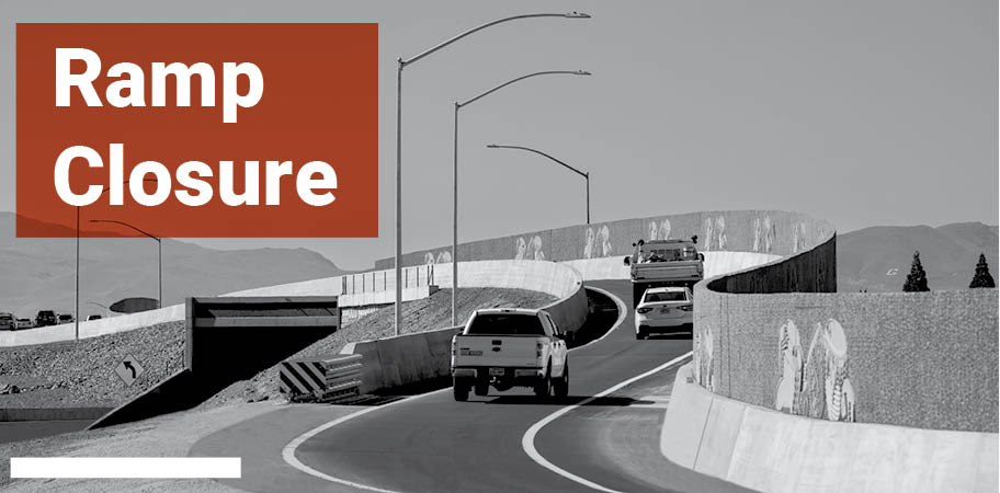 Ramp Closure! Beginning tonight, Tuesday, April 30, at 9:00 p.m., until Tuesday, May 7, at 5:00 a.m., the SB I-15 ramp to EB I-215/Las Vegas Blvd will be closed. 🚧 Follow @i15trop for more details.