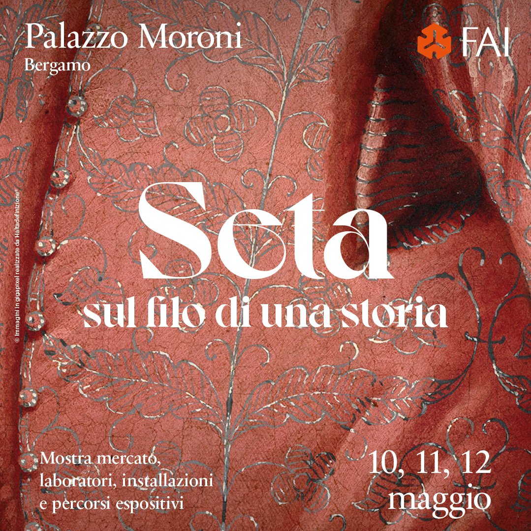 Dal 10 al 12 maggio #PalazzoMoroni ospita il primo grande #evento dedicato all'Arte della #Seta. Scopri il programma su faiseta.it e non mancare.