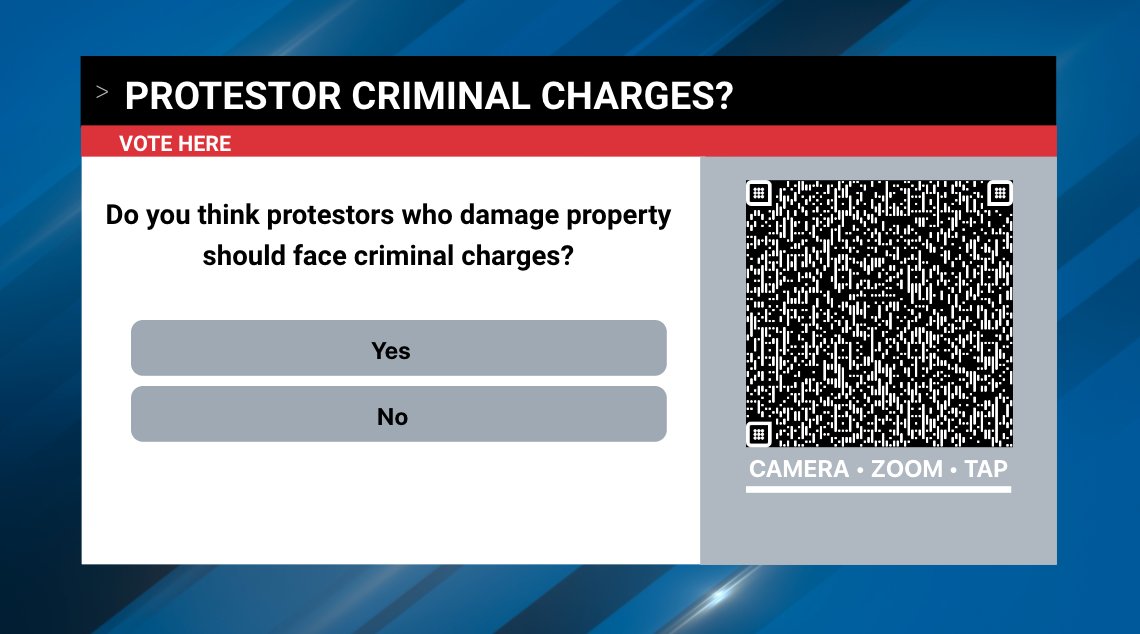 Do you think protestors who damage property should face criminal charges? Read more: bit.ly/3JHcn0g