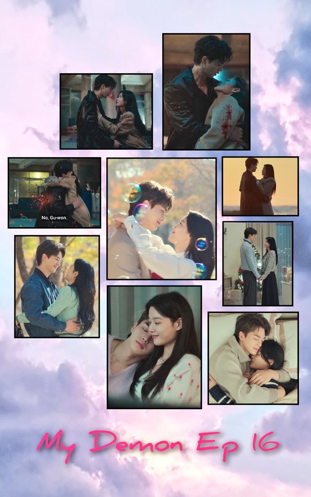 Randomly rewatched #MyDemon Ep16. Y i'm still emotional eventho i know it's happy ending. 💙💚

I love how within this ep,we can see Guwon & Do Hee hold hand/hug each other lovingly. how to move on! 💘 

We have all these in 1 ep!! So beautiful! 💙💚
Uri Song Kang 🫶🏻 Kim Yoo Jung