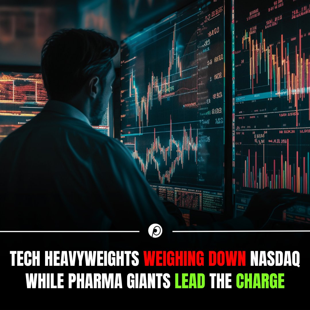 Nasdaq, Dow, S&P 500 down. Tesla slips 3% post-rally, Eli Lilly surges 7%. Energy sector hit by 1.7% oil drop. Fed meeting awaited for rate clues. Amid flux, 3M rallies, NXP Semiconductors breakout. Stay agile for opportunities. #MarketInsights