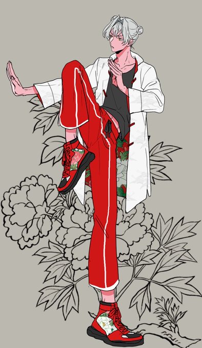 「pants red socks」 illustration images(Latest)