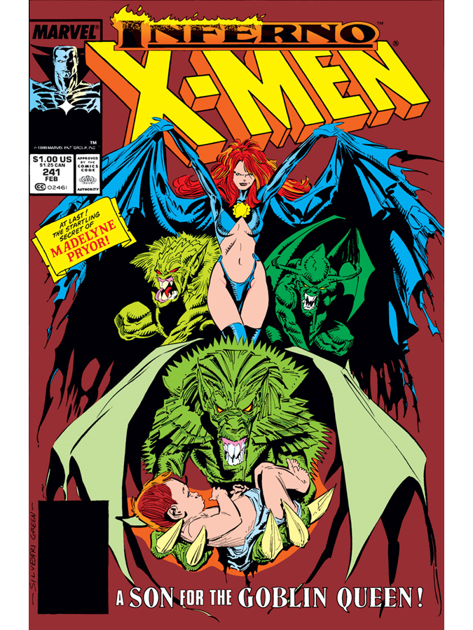 Uncanny X-Men #241 cover dated February 1989.