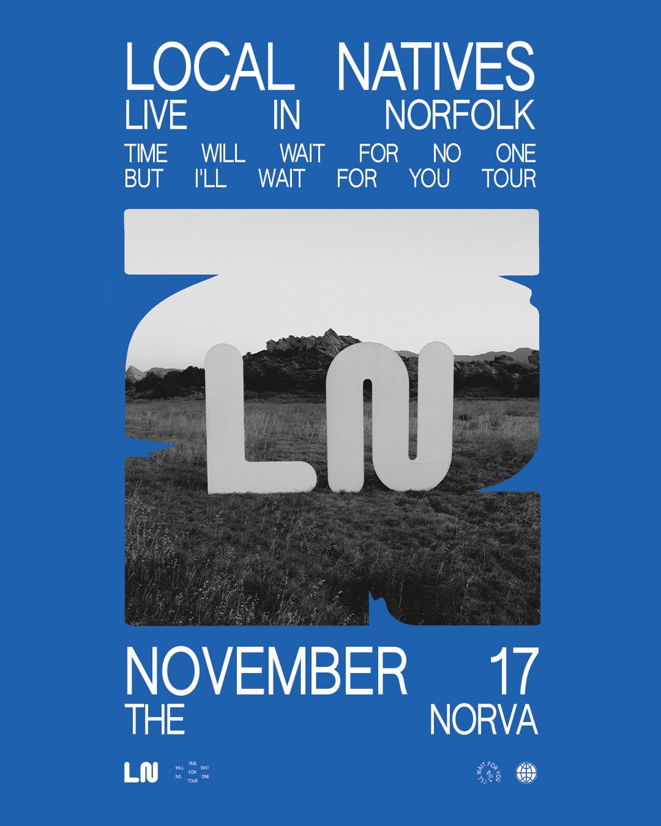 Just Announced: @localnatives Time Will Wait For No One But I’ll Wait For You Tour at The NorVa Sun, Nov 17! Tickets on sale THIS FRI at 10am at thenorva.com or at The NorVa box office (Fri 10a-5p)