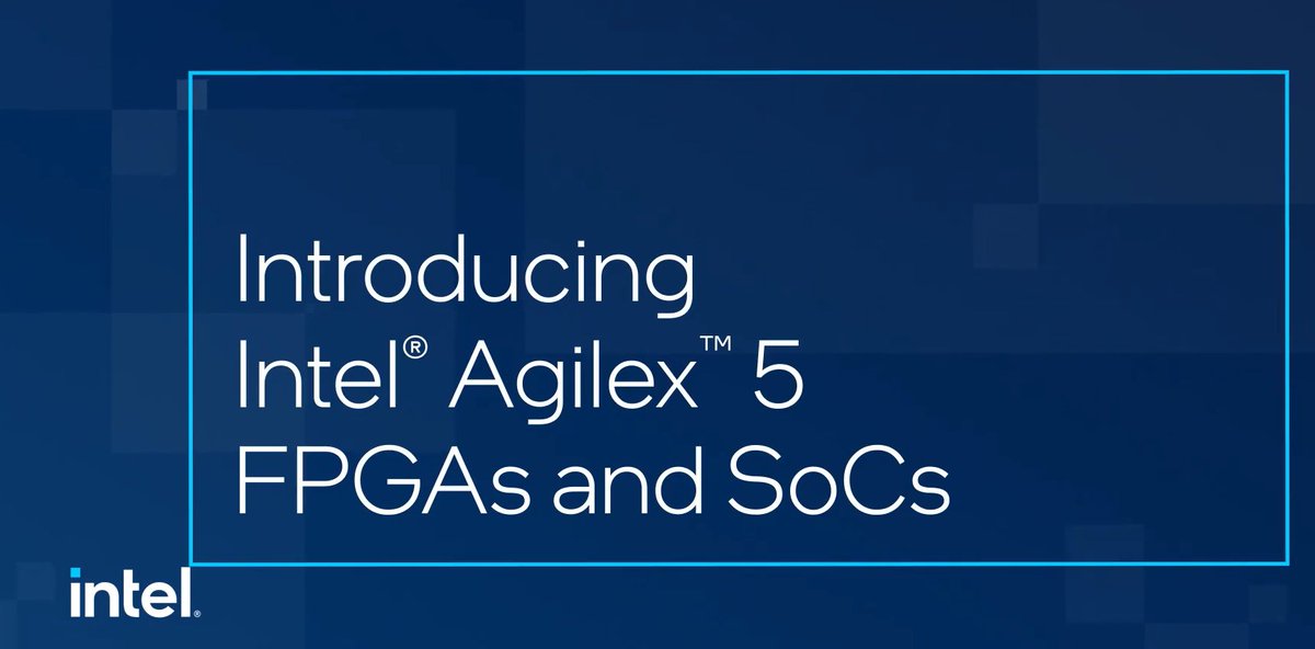 Watch our newest featured video from @AlteraFPGA_ 'Introducing Altera® Agilex 5 FPGAs and SoCs' youtu.be/bM-KGHYXdz8