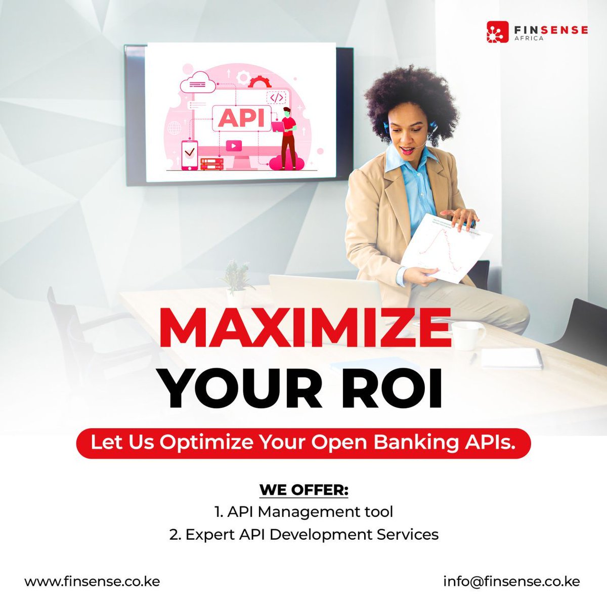 Want to streamline your open banking APIs?  

 Finsense Africa offers a comprehensive suite of solutions, including  an API management tool and expert development services.  Let us optimize your APIs for maximum ROI!  

#openbanking #apimanagement #apis