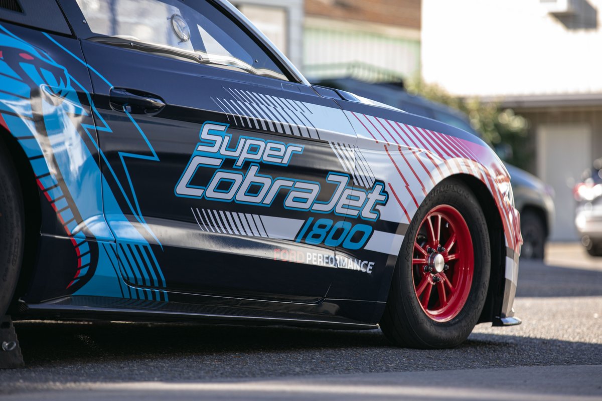 The #MustangSuperCobra Jet 1800 broke the world record for the fastest quarter-mile pass with a full bodied-drag car with a blistering time of 7.759 seconds at 180.14 miles per hour at the National Hot Rod Association Winter Nationals! 🌟😎 Learn more ➡ ford.to/3TYC6au