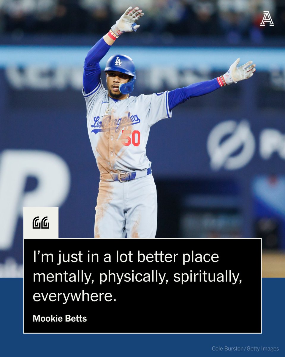 Mookie Betts has already stolen eight bases through the Dodgers’ first 30 games.

The pace is shaping up as a stark jump for a guy who admitted he shelved some of his aggression in stealing bases in recent seasons.

✍️ @FabianArdaya

theathletic.com/5459665/2024/0…