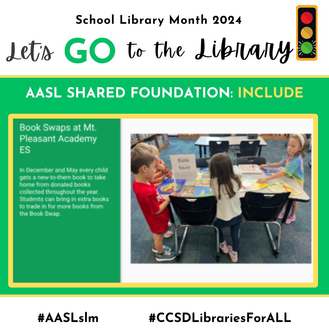 Sharing is caring and readers love to share books! #AASLslm #CCSDLibrariesForALL @ccsdconnects @scaslnet @aasl