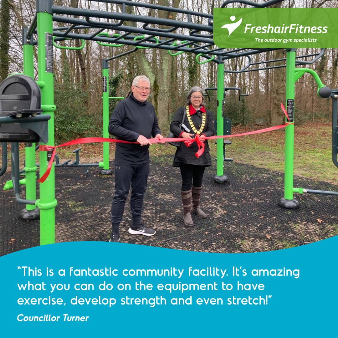 As phase one of a plan to develop and enhance Lightwater Recreation Ground and its surroundings, Windlesham Parish Council entrusted Fresh Air Fitness with designing, manufacturing and installing a multi-user, multi-ability, outdoor ‘gym zone’. #outdoorgym