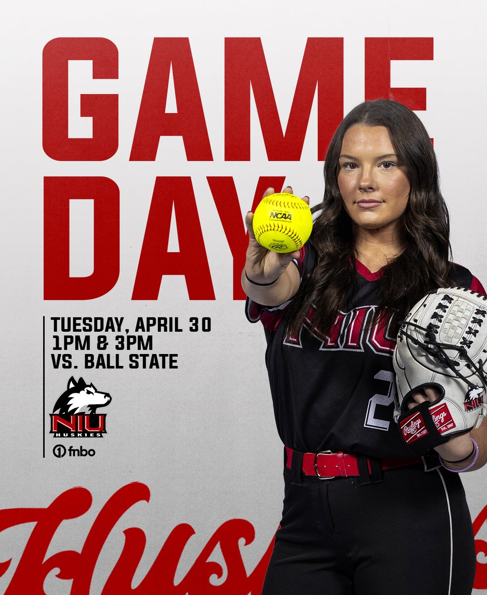 It's game day in DeKalb! 📍Mary M. Bell Field | DeKalb, IL ⏰ 1pm & 3pm CT (DH) 🆚 Ball State 📺 bit.ly/4b3OYlf