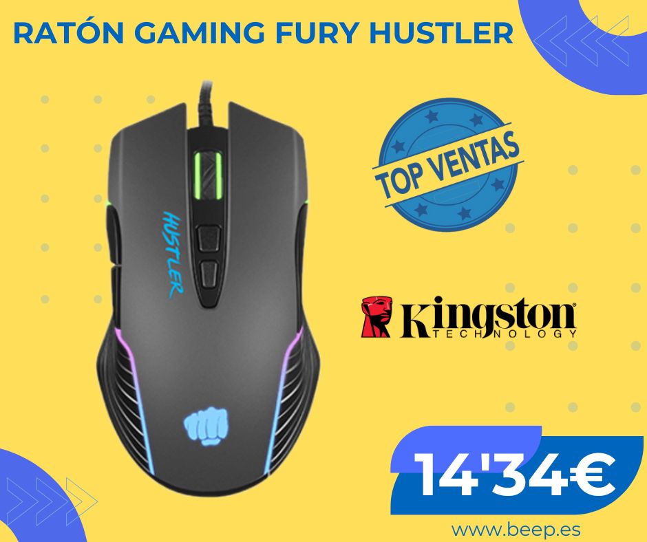 👉TOP VENTAS DEL MES

🖱  Ratón gaming FURY HUSTLER by #kingston con 6400 Dpi y 7 botones, el más vendido de este mes en @Beep Monforte del Cid por sólo 14'34€.

#raton #gaming #Kingston #Fury #Hustler #6400dpi #7botones #ilovetechnology #iloveblue #iloveBEEP